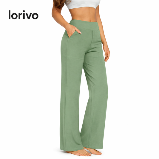 Lorivo SageFlow Wide-Leg Trousers
