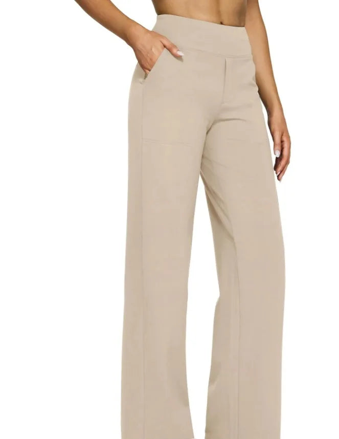 Soft-Touch Straight-Leg Knit Pants