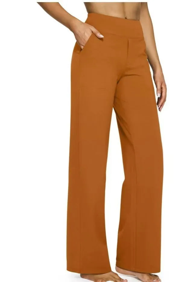 Soft-Touch Straight-Leg Knit Pants