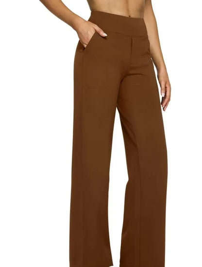 Soft-Touch Straight-Leg Knit Pants