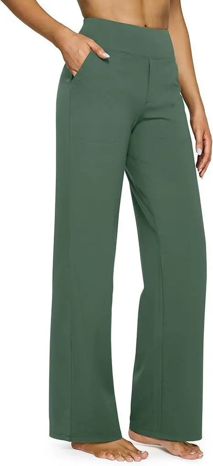 Soft-Touch Straight-Leg Knit Pants